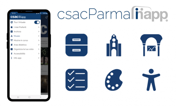 CSAC Parma Inapp. Screenshot del menu